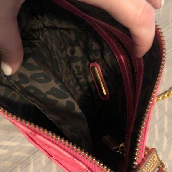 Rebecca Minkoff Pink Ostrich Cross Body Mac Bag - Picture 4 of 4